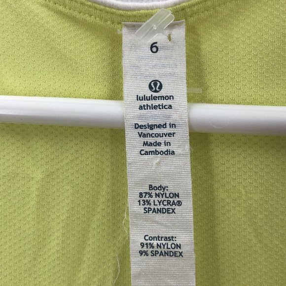 Lululemon First base Blue White First Base Colorblock Racerback Tank Top Sz 6 - Picture 4 of 7